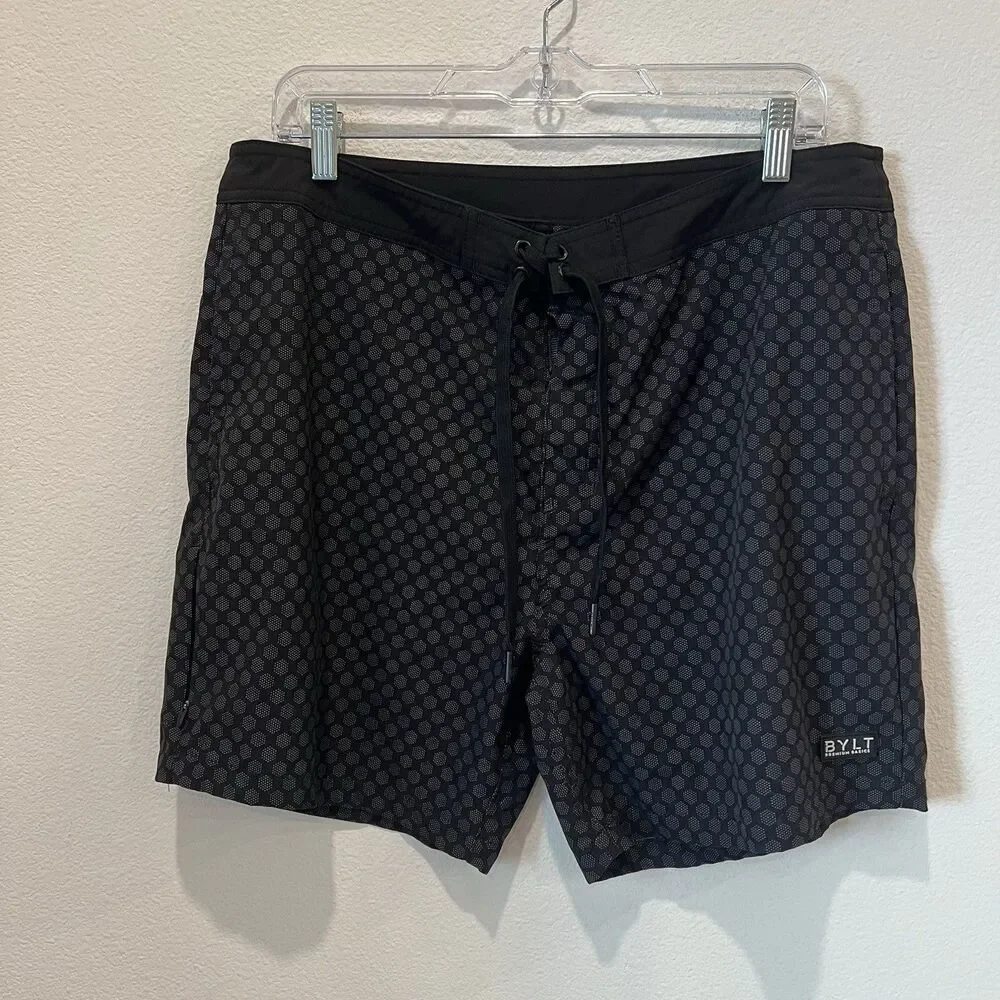 Men’s BYLT Premium Basics Coastal Board Shorts Size 34